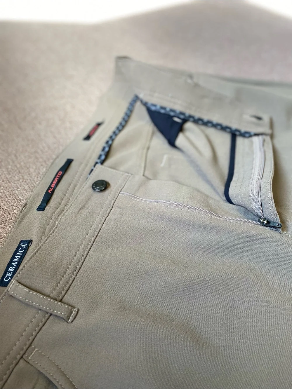 Ceramica Men's Tan Dress Pants – Classic Tailored Fit